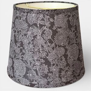 Designer Navy Botanical Floral Lampshade 12" Christian Lacroix New